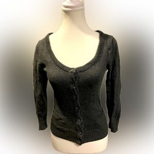 American eagle charcoal gray cardigan size s